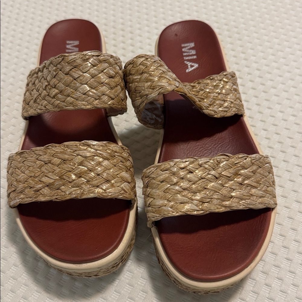 MIA Braided Natural Sandals